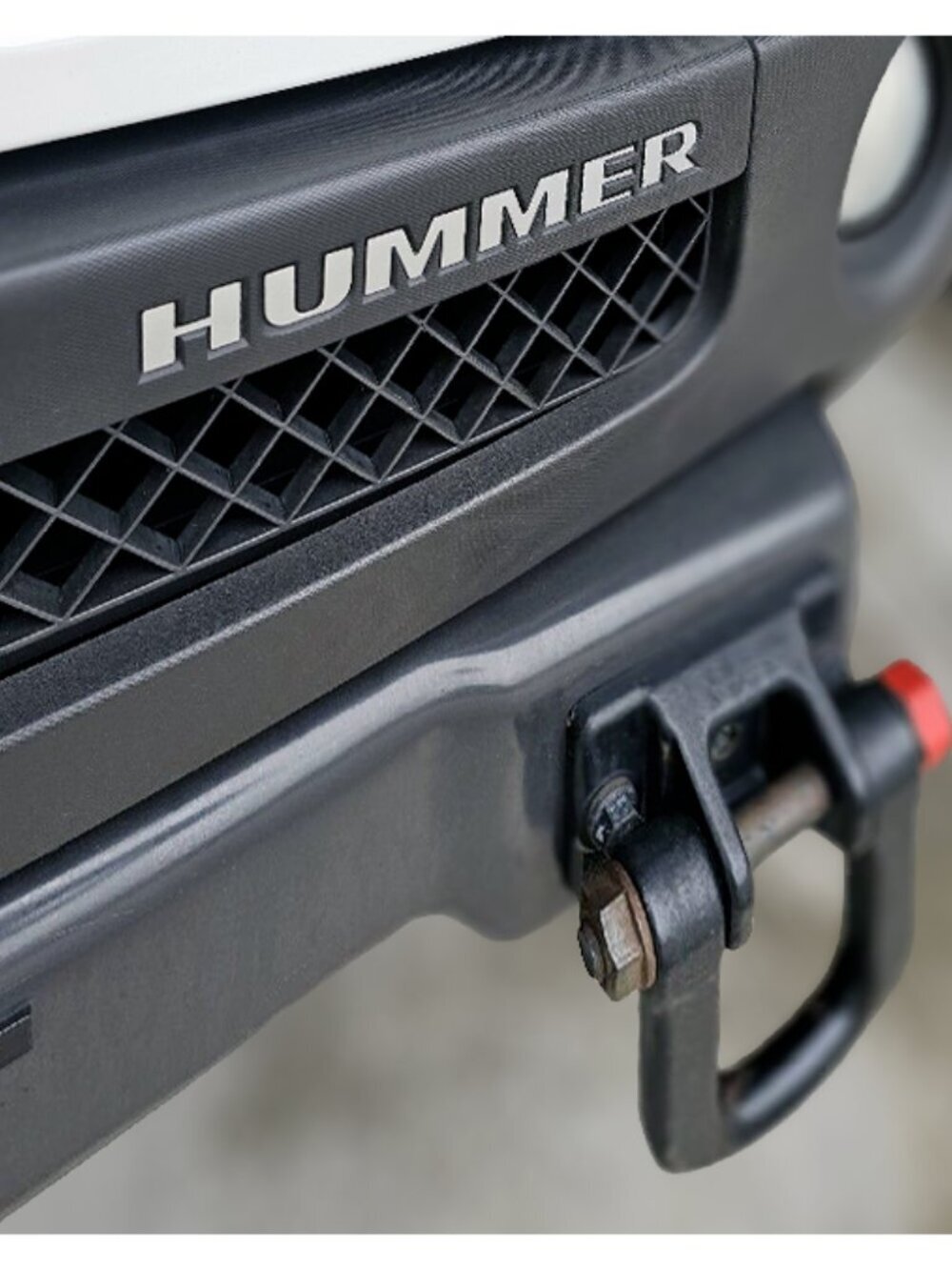 Silver Alum Front Bumper Letters for Hummer H3 ABS Plastic Inserts - Picture 2 of 7